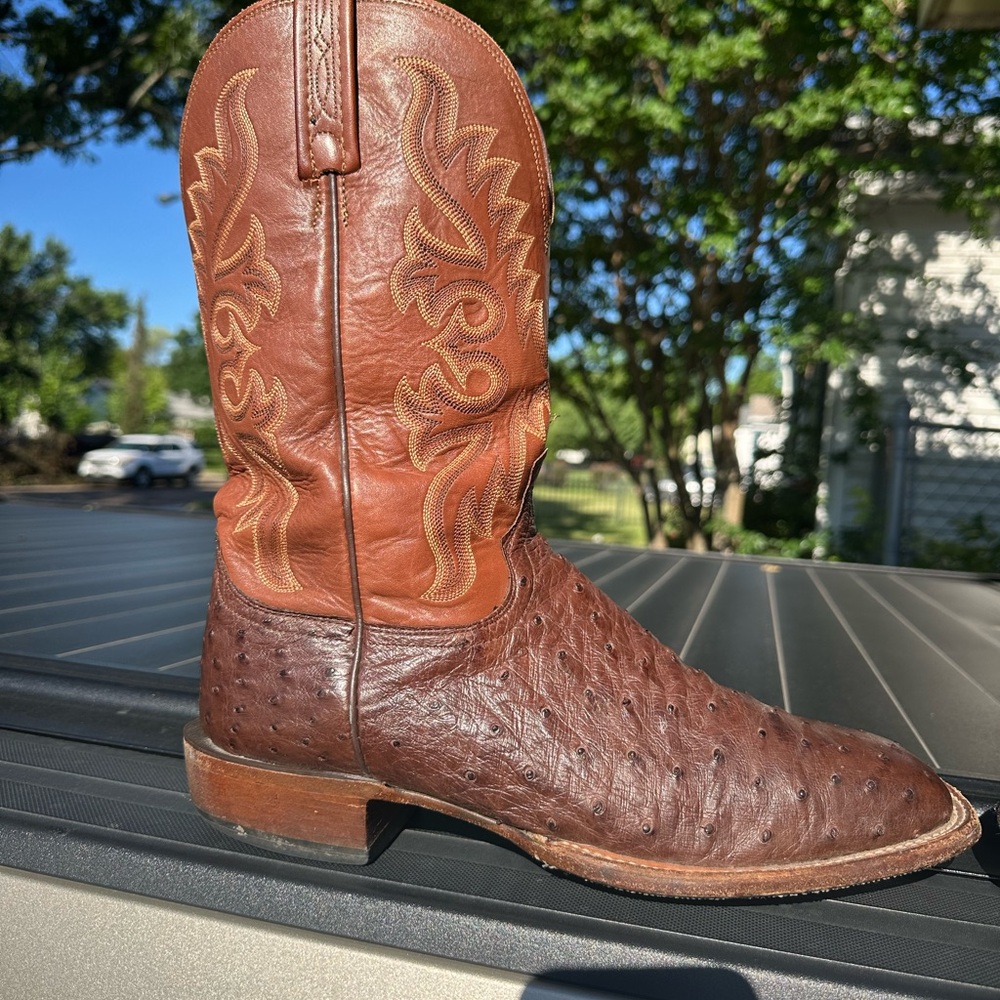 Men's Brown Leather Cowboy Boots